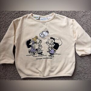 Zara Peanuts 'Laughs and Friends' Sweatshirt 3T